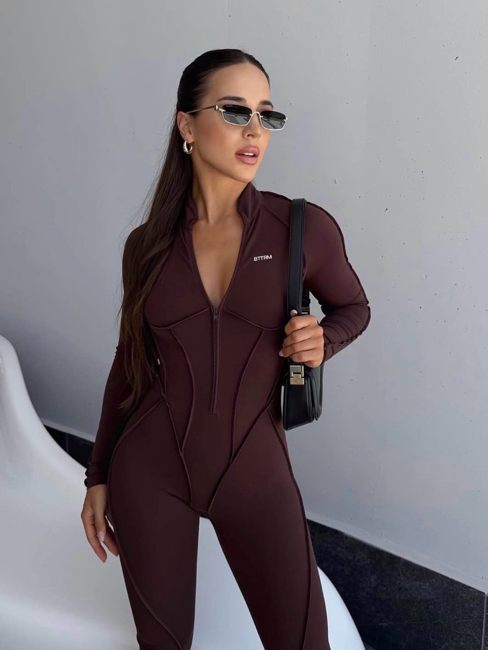New jumpsuit catsuit BetterMe S in chocolate brown